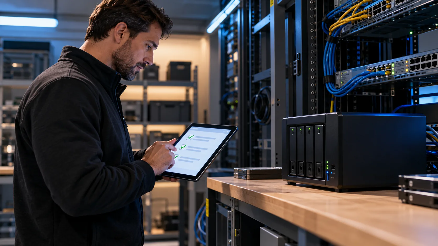 Illustrative business backup storage and recovery review