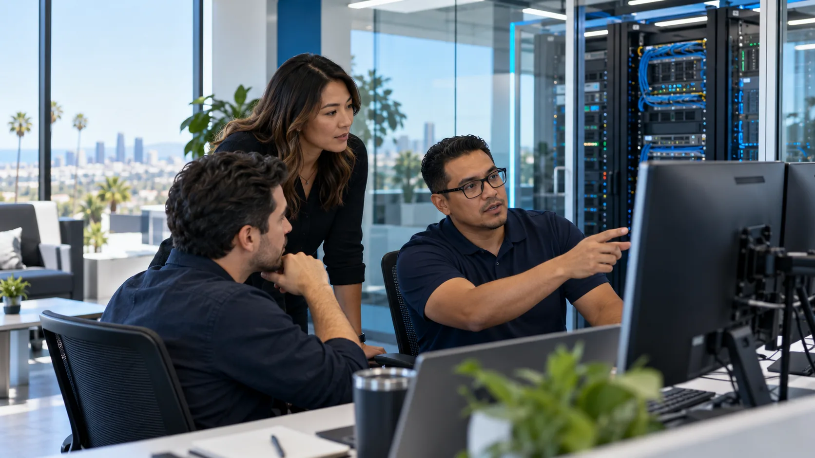 Illustrative managed IT operations team supporting a commercial environment