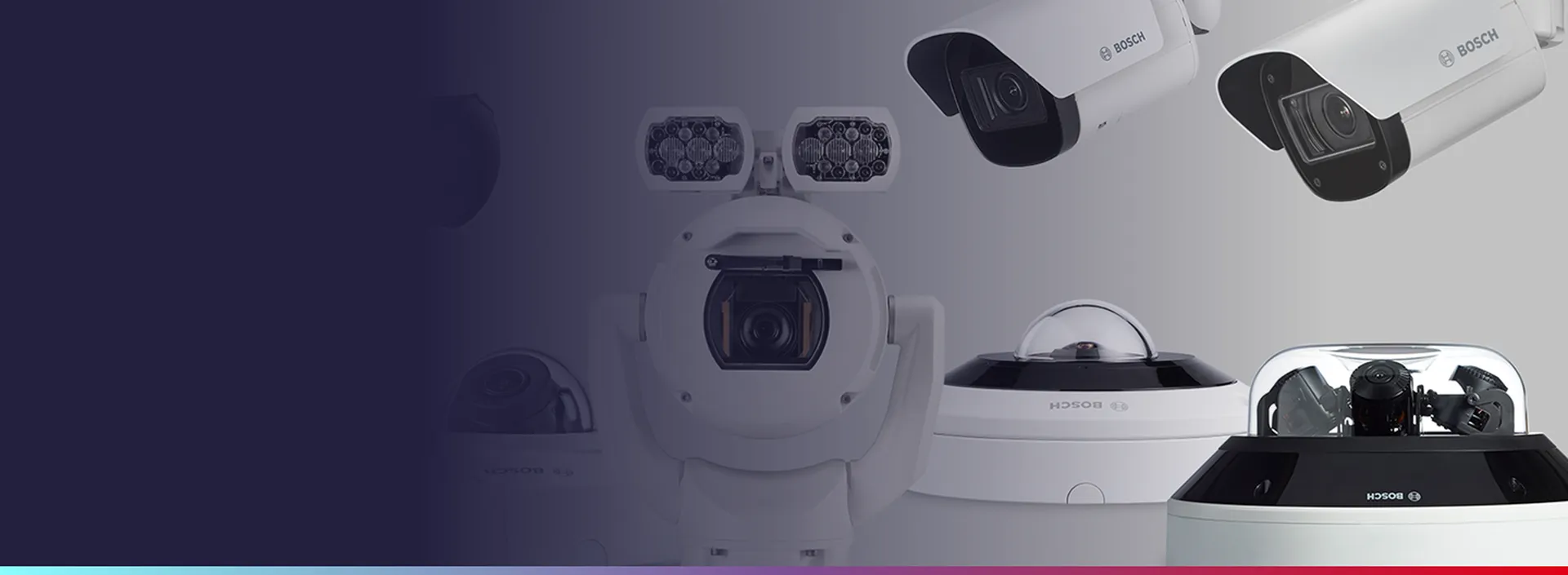 IQSIGHT and Bosch-branded professional surveillance camera portfolio